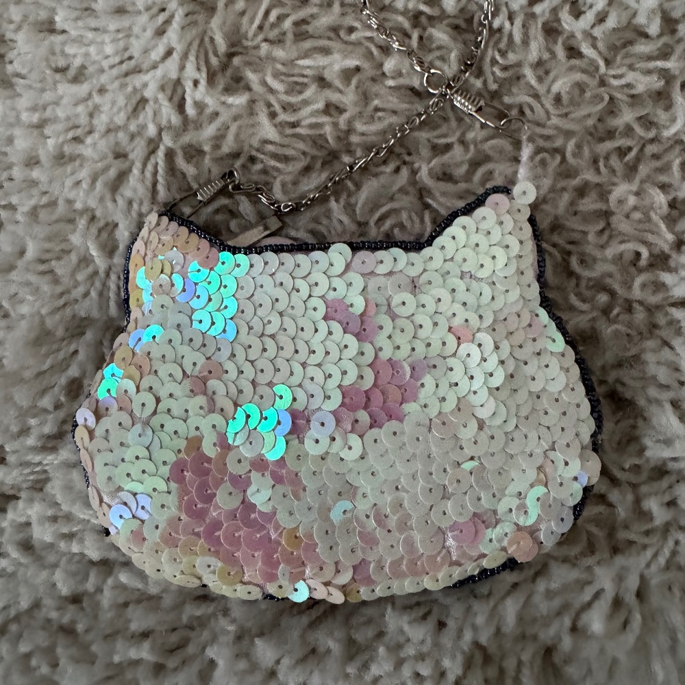rare Sequined Hello Kitty coin purse - Picture 4 of 5